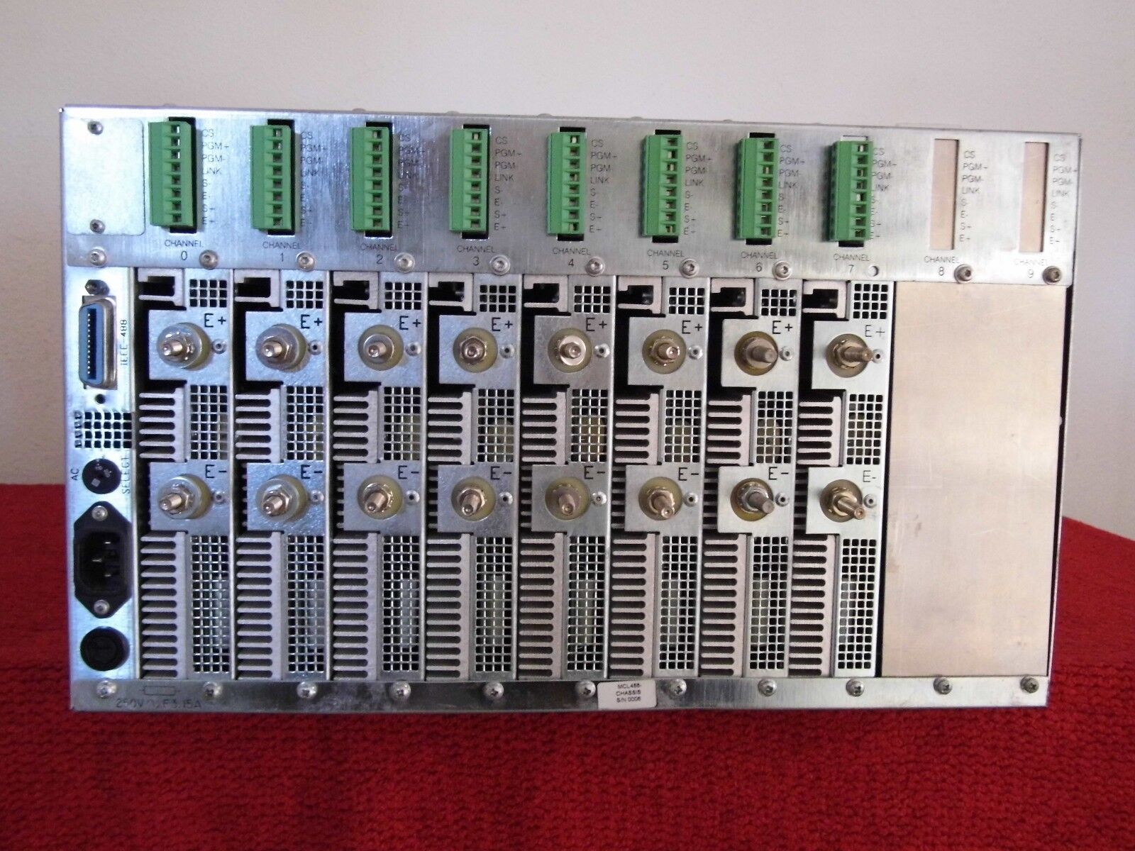 Transistor Devices MCL488 DC Electronic Load mainframe w/8 of MCL488 400-60-350 Transistor Devices MCL488 DC Electronic Load mainframe w/8 of MCL488 400-60-350
